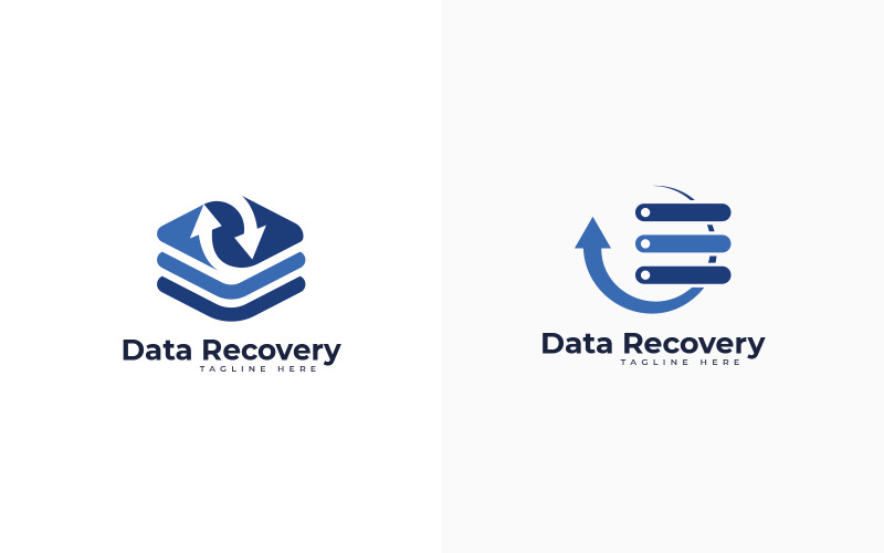 Data Recovery logo design template Logo Template