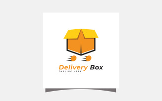 Delivery Box logo design template
