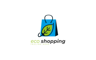 Eco Shopping logo design template