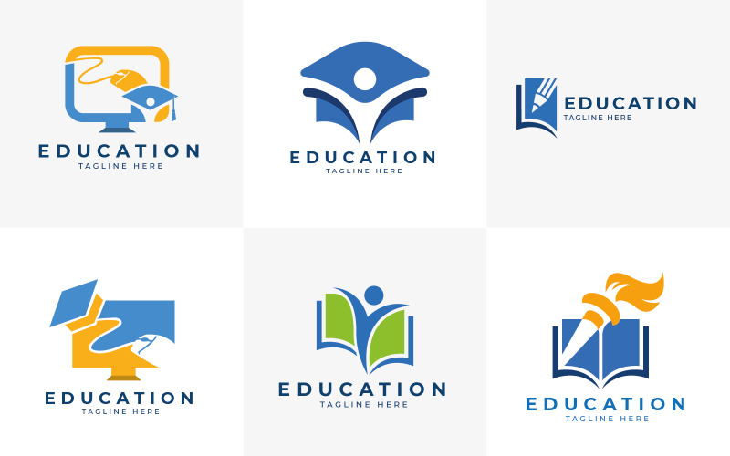Education logo design collection template Logo Template
