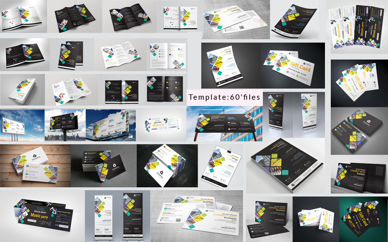 Identity Stationery Print Pack.Bundle Corporate Identity