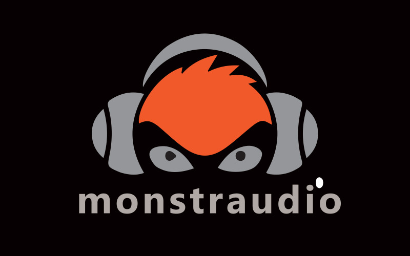 Monstraudio - Illustrative Logo for Your Audio Biz Logo Template