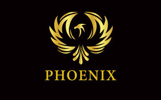 Mythical Creature phoenix Logo