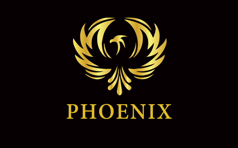 Mythical Creature phoenix Logo Logo Template