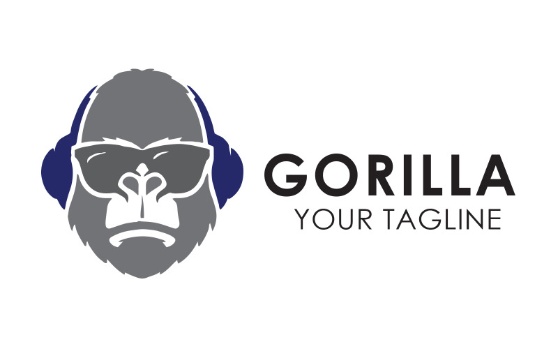THE BEST Design DJ Gorilla Logo Logo Template