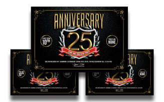Anniversary Party Flyer Template #7