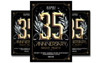 Anniversary Party Flyer Template#6
