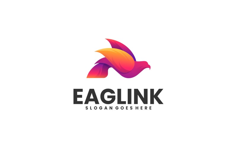 Eagle Gradient Logo Design 5 Logo Template