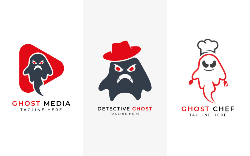 Ghost logo design collection Logo Template