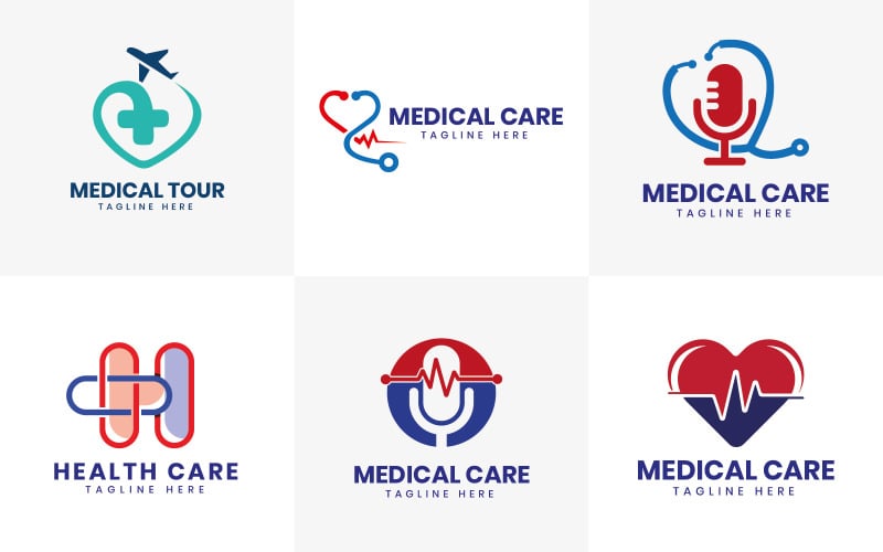 Medical logo design collection Logo Template
