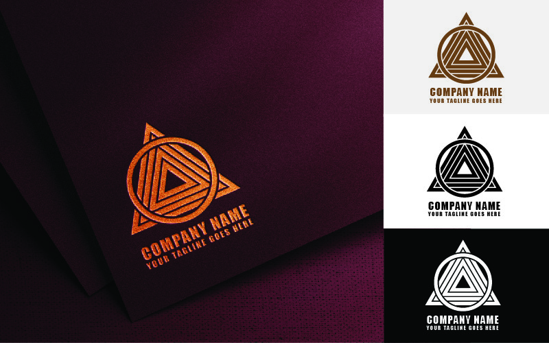 New Architecture and Construction Triangle logo Design-Brand Identity Logo Template