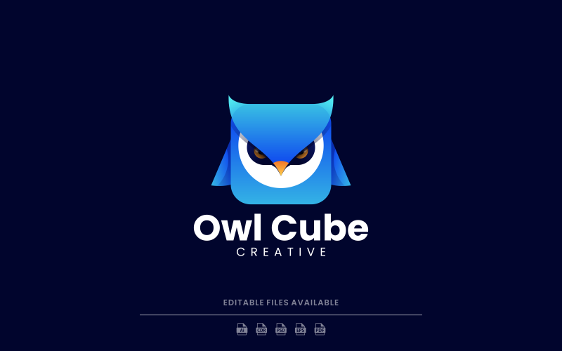 Owl Gradient Logo Style 1 Logo Template