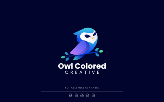 Owl Gradient Logo Style 2