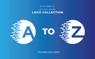 Technology Letter mark logo collection a to z