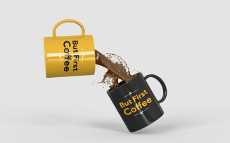 Coffee Mug Mockup PSD Template Vol 12