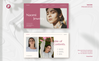 Naomi – soft pink elegant minimalist brand guidelines presentation