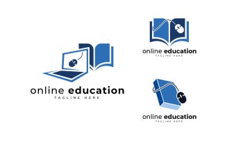 online education logo design template