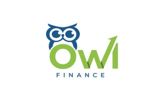 Owl finance logo design template
