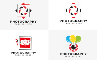 photography logo design collection template