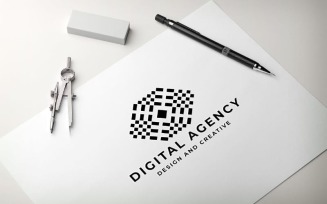 Professional Digital Agency Logo Template