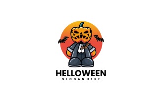 Halloween Cartoon Logo Style
