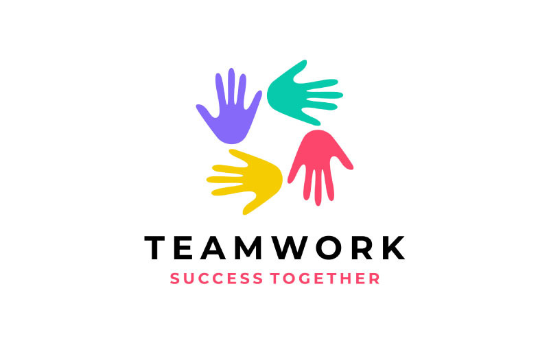 Hand Diversity, Charity, Team Community Logo Design Vector Logo Template