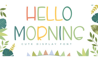 Hello Morning Handwritten Display Font