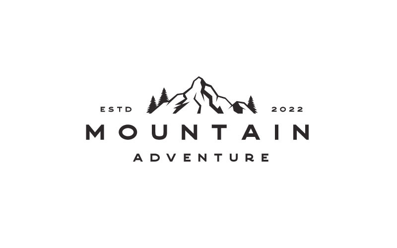 Mountain Adventure Outdoor Logo Design Vector Template Logo Template