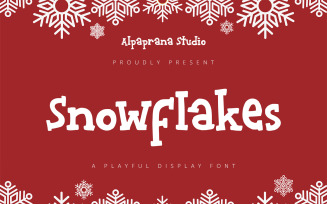 Snowflakes - Playful Display Font