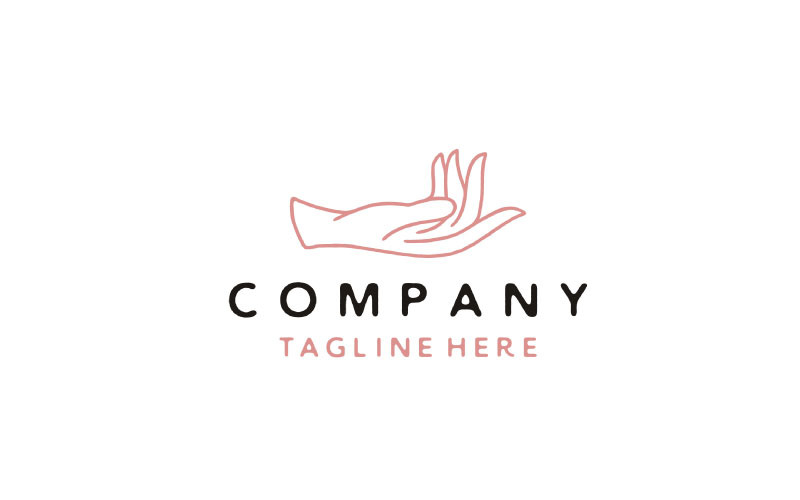 Vintage Hand Diversity Team Community Logo Logo Template