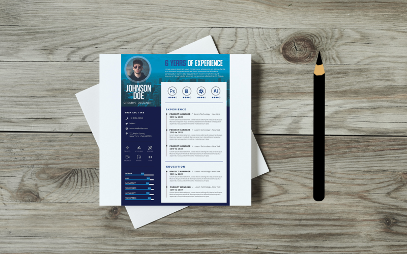 CV Resume Template Cover Letters Clean