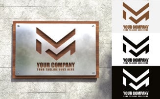 Architecture and Construction M Letter Logo Design-Brand Identity
