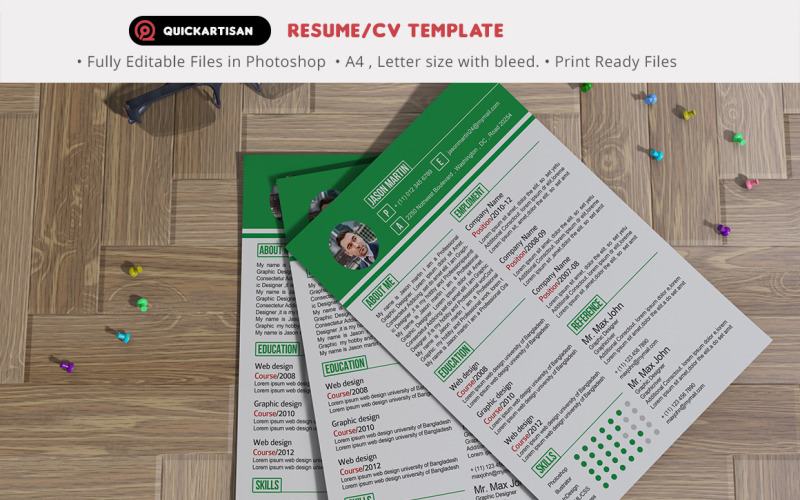 Clean Resume/CV Template Vol 02 Resume Template