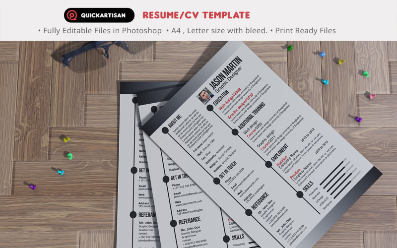 Creative Resume/CV Template Vol 07 Resume Template