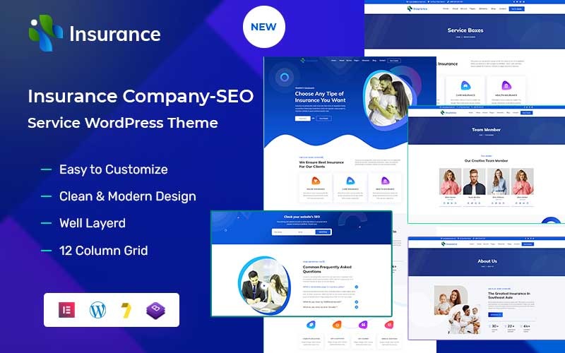 Insurance - Insurance & SEO WordPress Theme