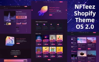 NFTeez | NFT Shopify 2.0 Theme For Selling Digital Assets