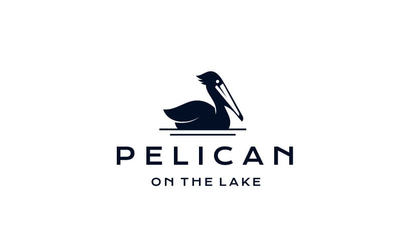 Pelican Bird Logo Design Vector Template Logo Template