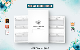 Voicemail Record Logbook - KDP Interior V-1 Planner