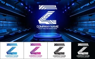 New Technology Z Letter Logo Design-Brand Identity