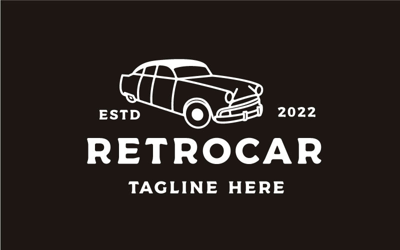 Retro Classic Car Logo Design Template Logo Template