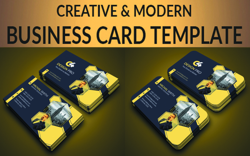 Business Card Template New Corporate Identity