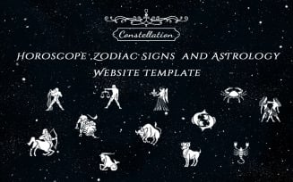 Constellation - Horoscope , Zodiac Signs and Astrology Responsive Bootstrap 5 Website Template