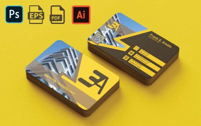 Corporate Business Card Template - Business Card Corporate Identity