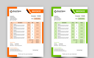 Professional Invoice Template Design 07
