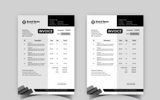 Professional Invoice Template Design 08