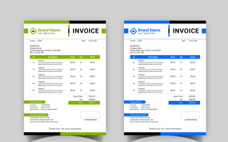 Professional Invoice Template Design 09