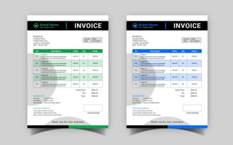 Professional Invoice Template Design 2023