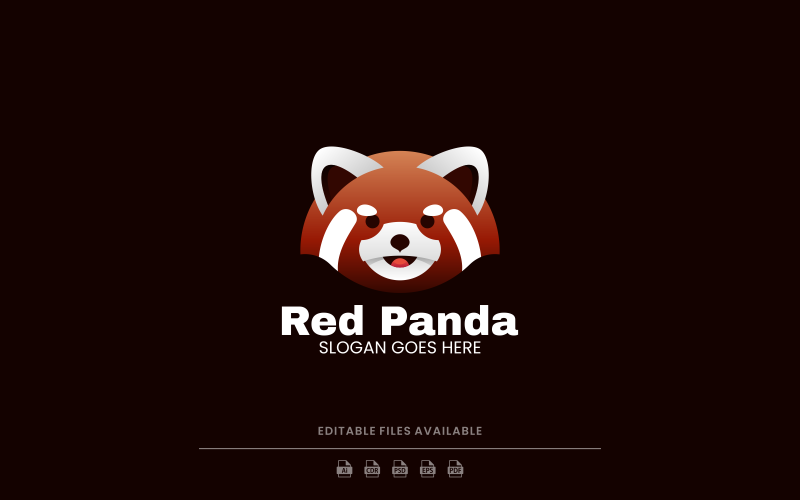 Red Panda Gradient Logo 1 Logo Template