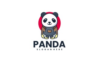 Panda Cartoon Logo Style 1