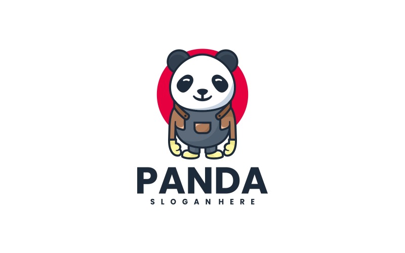 Panda Cartoon Logo Style 1 Logo Template